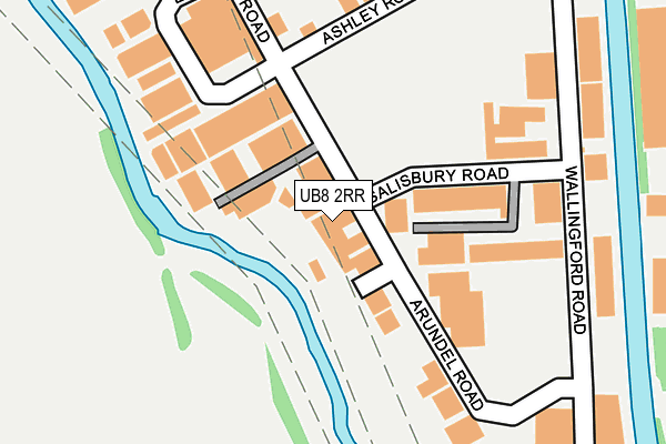 UB8 2RR map - OS OpenMap – Local (Ordnance Survey) UB8 2RR map - OS OpenMap – Local (Ordnance Survey)