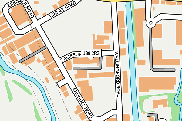 UB8 2RZ map - OS OpenMap – Local (Ordnance Survey) UB8 2RZ map - OS OpenMap – Local (Ordnance Survey)