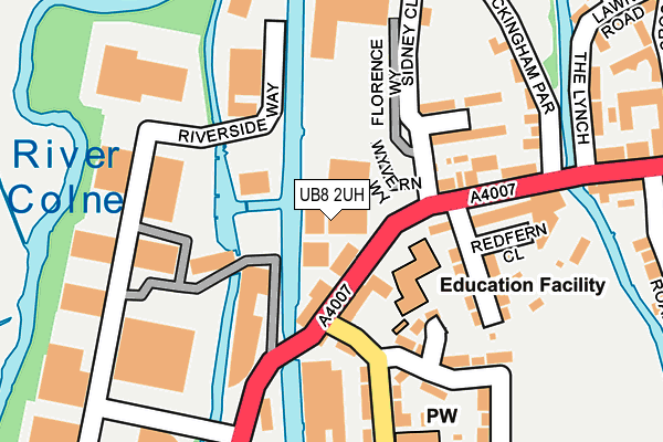 UB8 2UH map - OS OpenMap – Local (Ordnance Survey) UB8 2UH map - OS OpenMap – Local (Ordnance Survey)