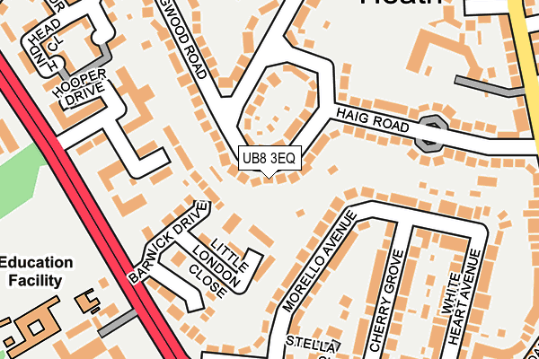 UB8 3EQ map - OS OpenMap – Local (Ordnance Survey) UB8 3EQ map - OS OpenMap – Local (Ordnance Survey)