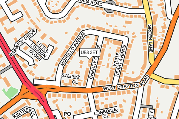 UB8 3ET map - OS OpenMap – Local (Ordnance Survey) UB8 3ET map - OS OpenMap – Local (Ordnance Survey)