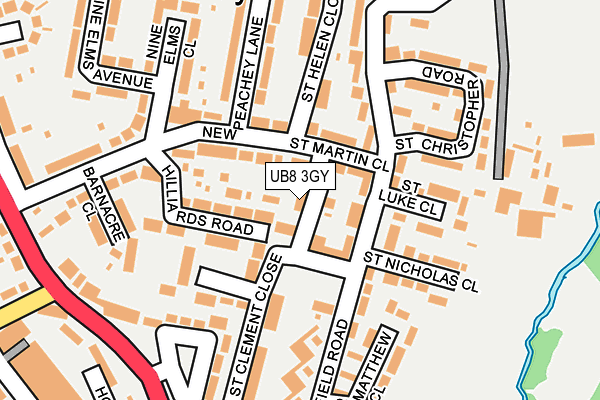 UB8 3GY map - OS OpenMap – Local (Ordnance Survey) UB8 3GY map - OS OpenMap – Local (Ordnance Survey)