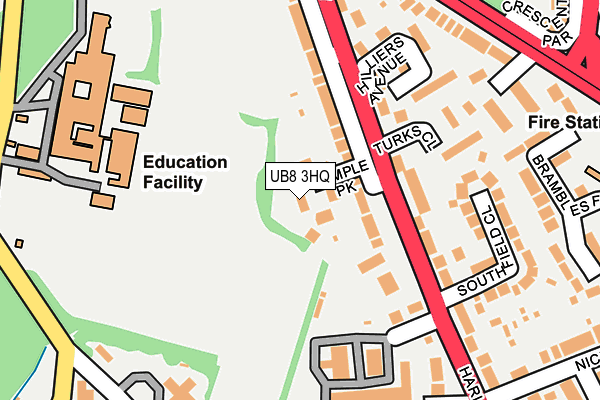 UB8 3HQ map - OS OpenMap – Local (Ordnance Survey) UB8 3HQ map - OS OpenMap – Local (Ordnance Survey)