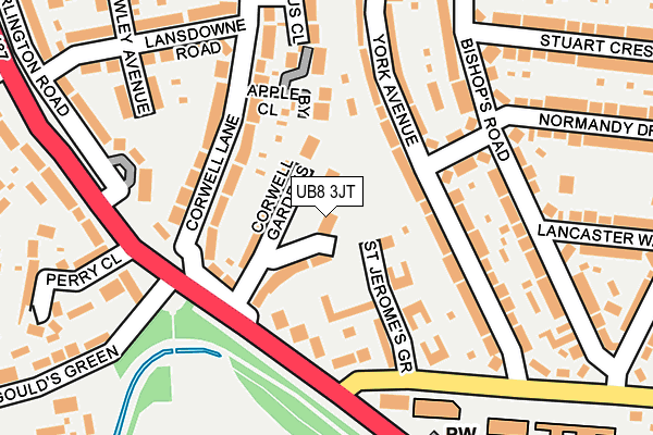 UB8 3JT map - OS OpenMap – Local (Ordnance Survey) UB8 3JT map - OS OpenMap – Local (Ordnance Survey)
