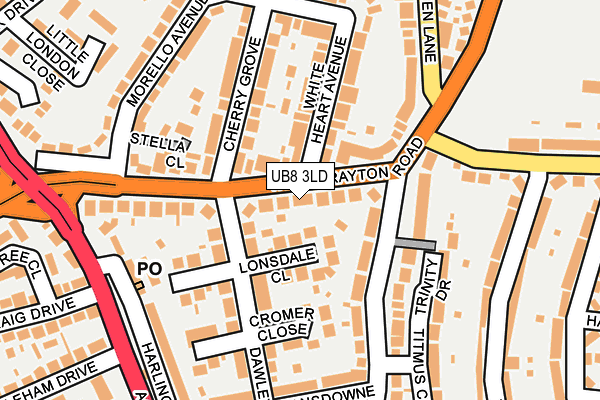 UB8 3LD map - OS OpenMap – Local (Ordnance Survey) UB8 3LD map - OS OpenMap – Local (Ordnance Survey)