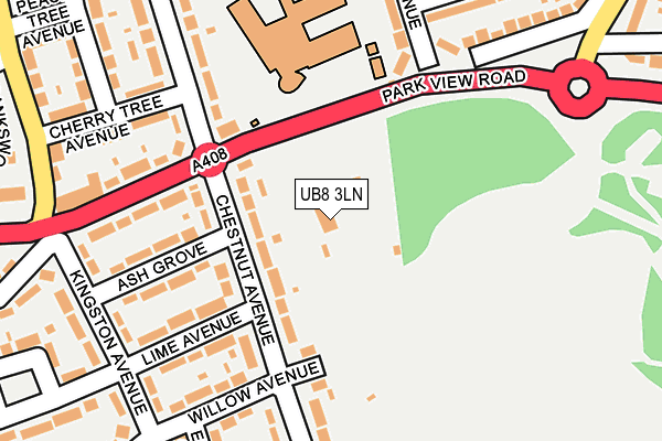 UB8 3LN map - OS OpenMap – Local (Ordnance Survey) UB8 3LN map - OS OpenMap – Local (Ordnance Survey)
