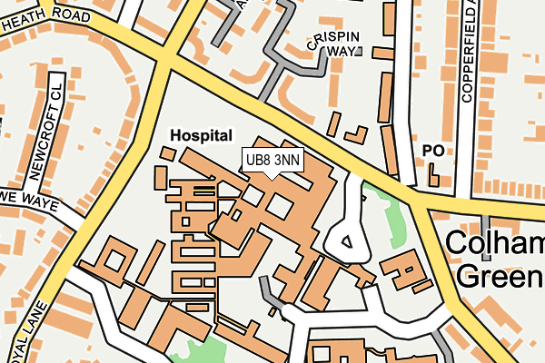 UB8 3NN map - OS OpenMap – Local (Ordnance Survey) UB8 3NN map - OS OpenMap – Local (Ordnance Survey)