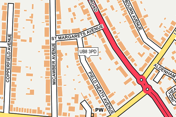 UB8 3PD map - OS OpenMap – Local (Ordnance Survey) UB8 3PD map - OS OpenMap – Local (Ordnance Survey)