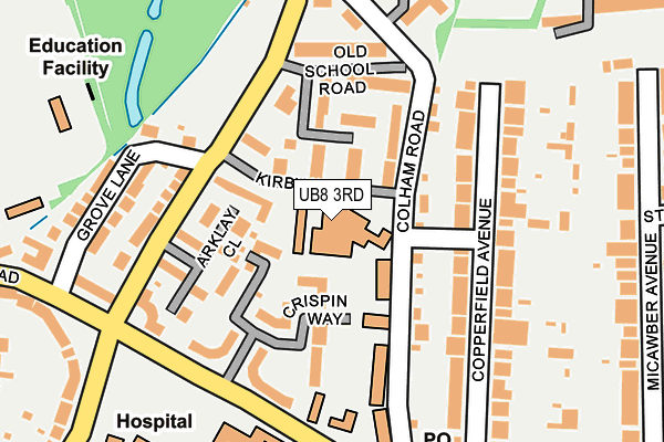 UB8 3RD map - OS OpenMap – Local (Ordnance Survey) UB8 3RD map - OS OpenMap – Local (Ordnance Survey)