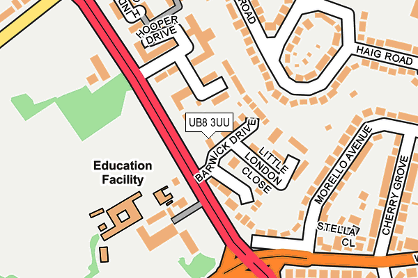 UB8 3UU map - OS OpenMap – Local (Ordnance Survey) UB8 3UU map - OS OpenMap – Local (Ordnance Survey)