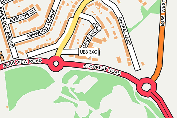 UB8 3XG map - OS OpenMap – Local (Ordnance Survey) UB8 3XG map - OS OpenMap – Local (Ordnance Survey)