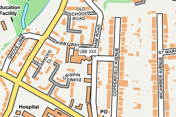 UB8 3XX map - OS OpenMap – Local (Ordnance Survey) UB8 3XX map - OS OpenMap – Local (Ordnance Survey)