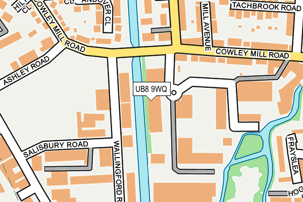 UB8 9WQ map - OS OpenMap – Local (Ordnance Survey) UB8 9WQ map - OS OpenMap – Local (Ordnance Survey)