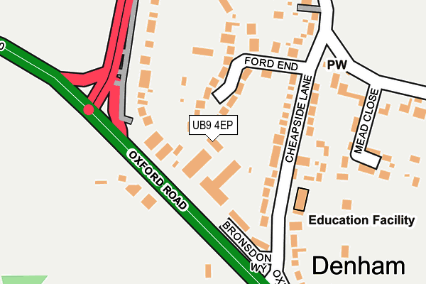 UB9 4EP map - OS OpenMap – Local (Ordnance Survey) UB9 4EP map - OS OpenMap – Local (Ordnance Survey)