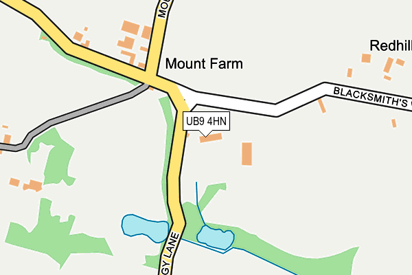 UB9 4HN map - OS OpenMap – Local (Ordnance Survey)