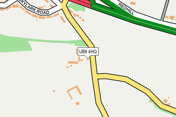 UB9 4HQ map - OS OpenMap – Local (Ordnance Survey) UB9 4HQ map - OS OpenMap – Local (Ordnance Survey)