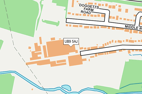 UB9 5AJ map - OS OpenMap – Local (Ordnance Survey) UB9 5AJ map - OS OpenMap – Local (Ordnance Survey)