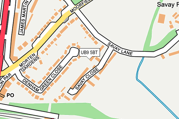 UB9 5BT map - OS OpenMap – Local (Ordnance Survey) UB9 5BT map - OS OpenMap – Local (Ordnance Survey)
