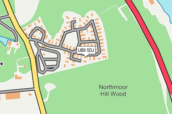 UB9 5DJ map - OS OpenMap – Local (Ordnance Survey) UB9 5DJ map - OS OpenMap – Local (Ordnance Survey)
