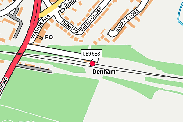 UB9 5ES map - OS OpenMap – Local (Ordnance Survey) UB9 5ES map - OS OpenMap – Local (Ordnance Survey)