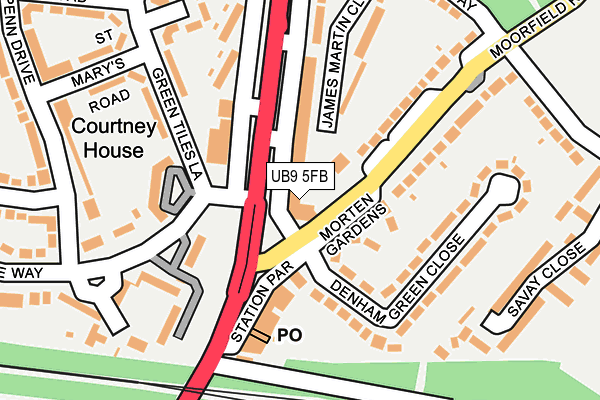 UB9 5FB map - OS OpenMap – Local (Ordnance Survey) UB9 5FB map - OS OpenMap – Local (Ordnance Survey)