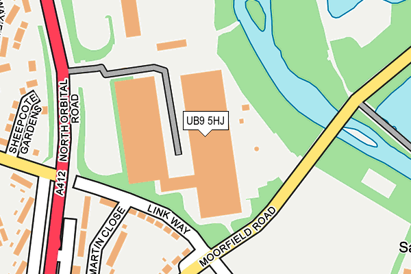 UB9 5HJ map - OS OpenMap – Local (Ordnance Survey) UB9 5HJ map - OS OpenMap – Local (Ordnance Survey)