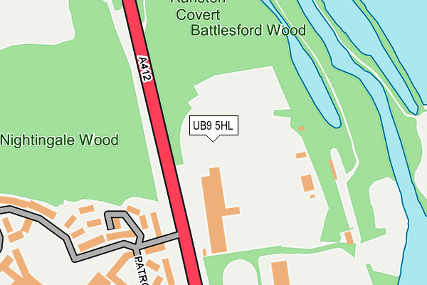UB9 5HL map - OS OpenMap – Local (Ordnance Survey) UB9 5HL map - OS OpenMap – Local (Ordnance Survey)