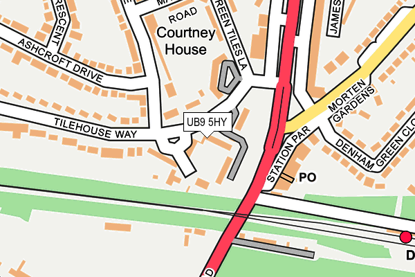 UB9 5HY map - OS OpenMap – Local (Ordnance Survey) UB9 5HY map - OS OpenMap – Local (Ordnance Survey)