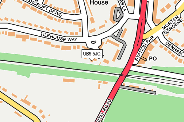 UB9 5JQ map - OS OpenMap – Local (Ordnance Survey) UB9 5JQ map - OS OpenMap – Local (Ordnance Survey)