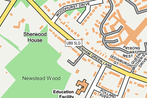 UB9 5LG map - OS OpenMap – Local (Ordnance Survey) UB9 5LG map - OS OpenMap – Local (Ordnance Survey)