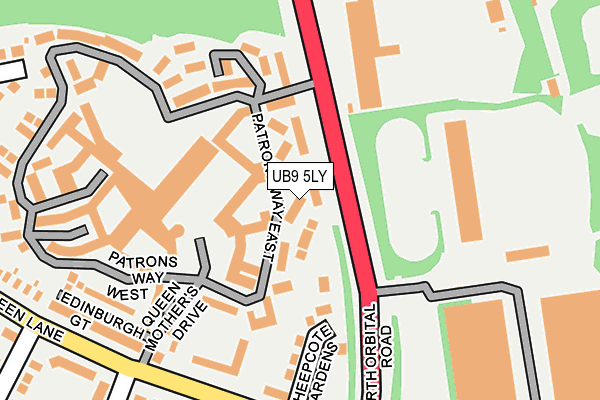 UB9 5LY map - OS OpenMap – Local (Ordnance Survey) UB9 5LY map - OS OpenMap – Local (Ordnance Survey)