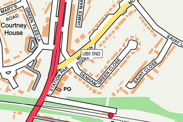 UB9 5ND map - OS OpenMap – Local (Ordnance Survey) UB9 5ND map - OS OpenMap – Local (Ordnance Survey)