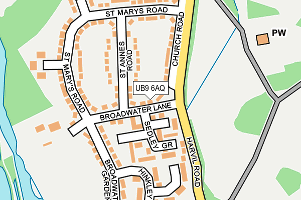 UB9 6AQ map - OS OpenMap – Local (Ordnance Survey) UB9 6AQ map - OS OpenMap – Local (Ordnance Survey)