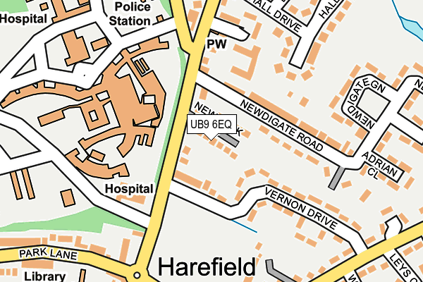 UB9 6EQ map - OS OpenMap – Local (Ordnance Survey)