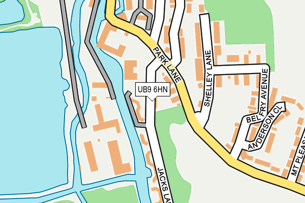 UB9 6HN map - OS OpenMap – Local (Ordnance Survey) UB9 6HN map - OS OpenMap – Local (Ordnance Survey)