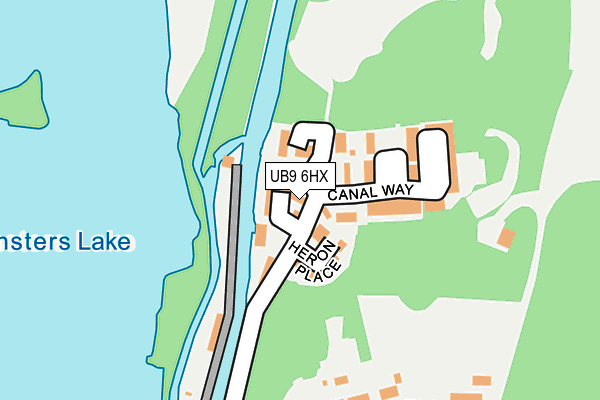 UB9 6HX map - OS OpenMap – Local (Ordnance Survey) UB9 6HX map - OS OpenMap – Local (Ordnance Survey)