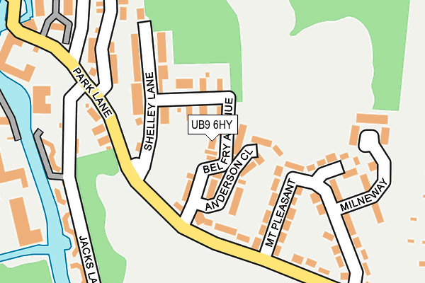 UB9 6HY map - OS OpenMap – Local (Ordnance Survey) UB9 6HY map - OS OpenMap – Local (Ordnance Survey)