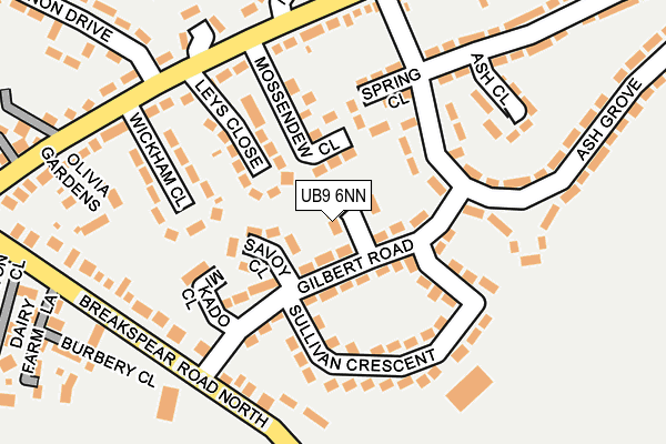 UB9 6NN map - OS OpenMap – Local (Ordnance Survey) UB9 6NN map - OS OpenMap – Local (Ordnance Survey)