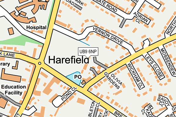 UB9 6NP map - OS OpenMap – Local (Ordnance Survey) UB9 6NP map - OS OpenMap – Local (Ordnance Survey)
