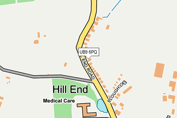 UB9 6PQ map - OS OpenMap – Local (Ordnance Survey)