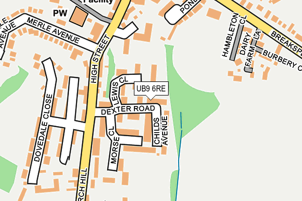 UB9 6RE map - OS OpenMap – Local (Ordnance Survey) UB9 6RE map - OS OpenMap – Local (Ordnance Survey)