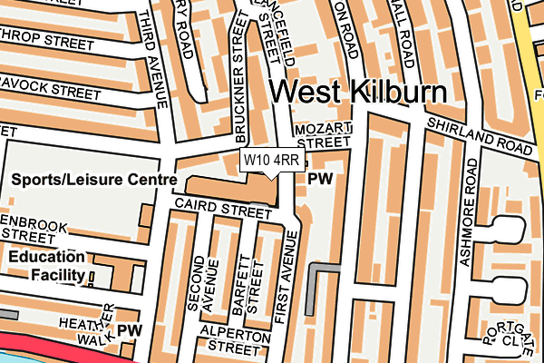 W10 4RR map - OS OpenMap – Local (Ordnance Survey) W10 4RR map - OS OpenMap – Local (Ordnance Survey)