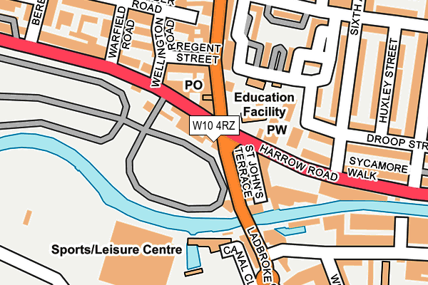 W10 4RZ map - OS OpenMap – Local (Ordnance Survey) W10 4RZ map - OS OpenMap – Local (Ordnance Survey)