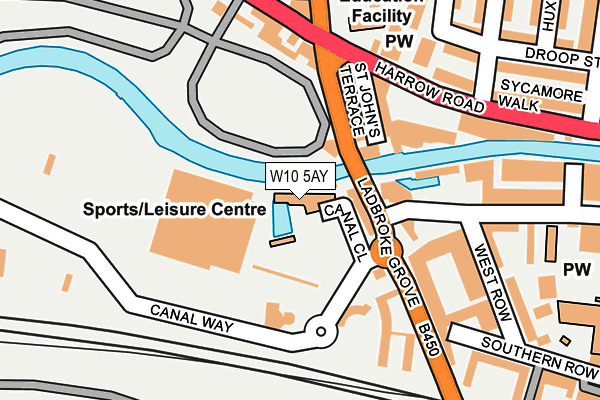 W10 5AY map - OS OpenMap – Local (Ordnance Survey) W10 5AY map - OS OpenMap – Local (Ordnance Survey)