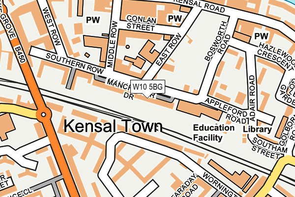 W10 5BG map - OS OpenMap – Local (Ordnance Survey) W10 5BG map - OS OpenMap – Local (Ordnance Survey)
