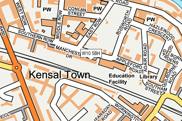 W10 5BH map - OS OpenMap – Local (Ordnance Survey)