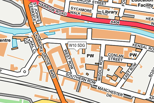 W10 5DG map - OS OpenMap – Local (Ordnance Survey) W10 5DG map - OS OpenMap – Local (Ordnance Survey)
