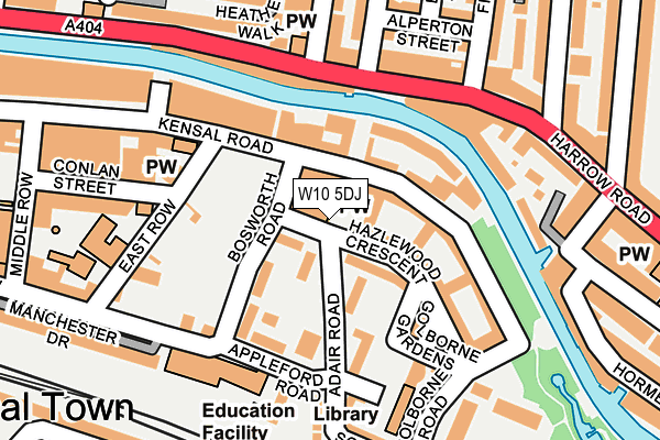 W10 5DJ map - OS OpenMap – Local (Ordnance Survey) W10 5DJ map - OS OpenMap – Local (Ordnance Survey)