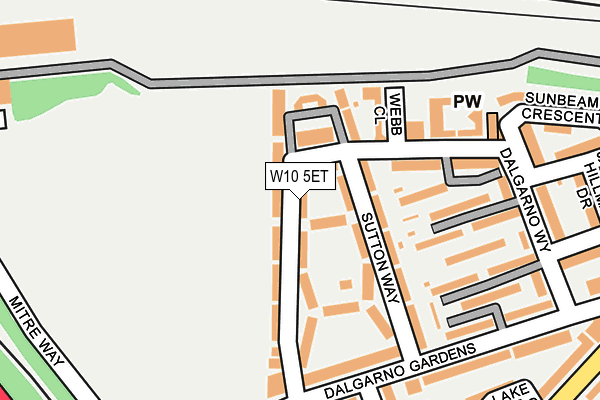 W10 5ET map - OS OpenMap – Local (Ordnance Survey) W10 5ET map - OS OpenMap – Local (Ordnance Survey)