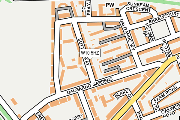 W10 5HZ map - OS OpenMap – Local (Ordnance Survey) W10 5HZ map - OS OpenMap – Local (Ordnance Survey)
